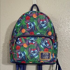 LILO & Stitch Disney Loungefly Backpack - Blue and Green